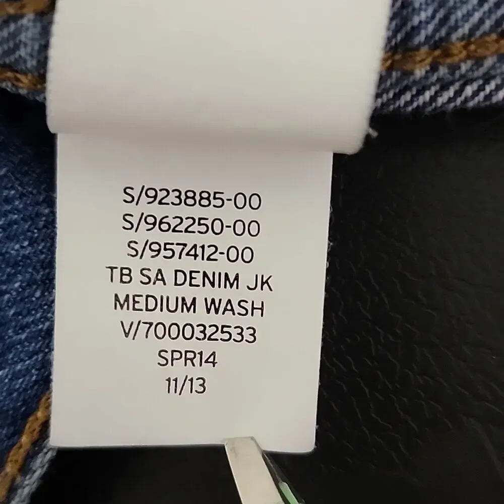 Baby Gap Blue Distressed Denim Jean Button-Up‎ Jacket Size 4 FLAWED